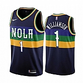 Men New Orleans Pelicans #1 Zion Williamson 2022-23 City Edition Navy Jersey,baseball caps,new era cap wholesale,wholesale hats